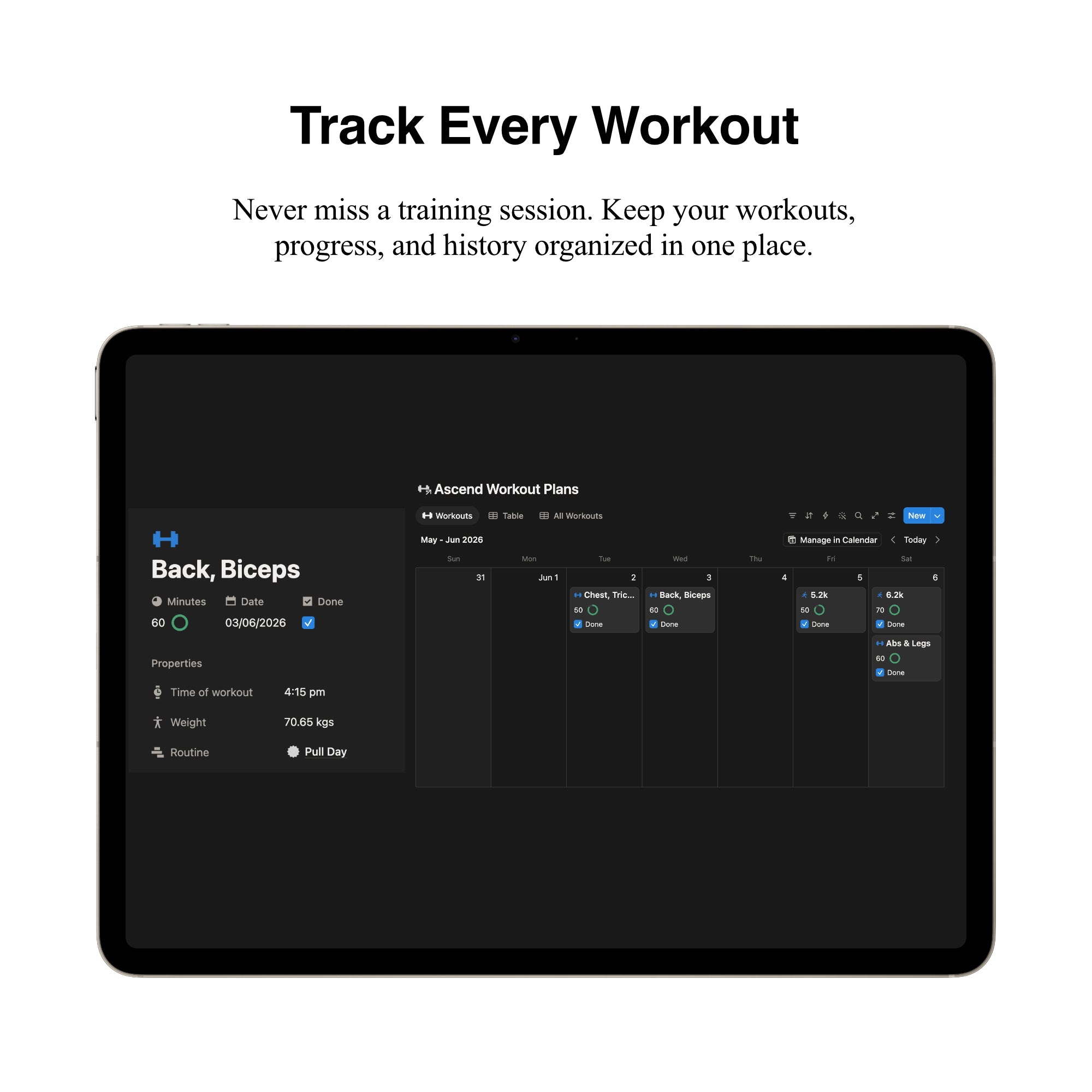 Ascend OS - Fitness Tracker